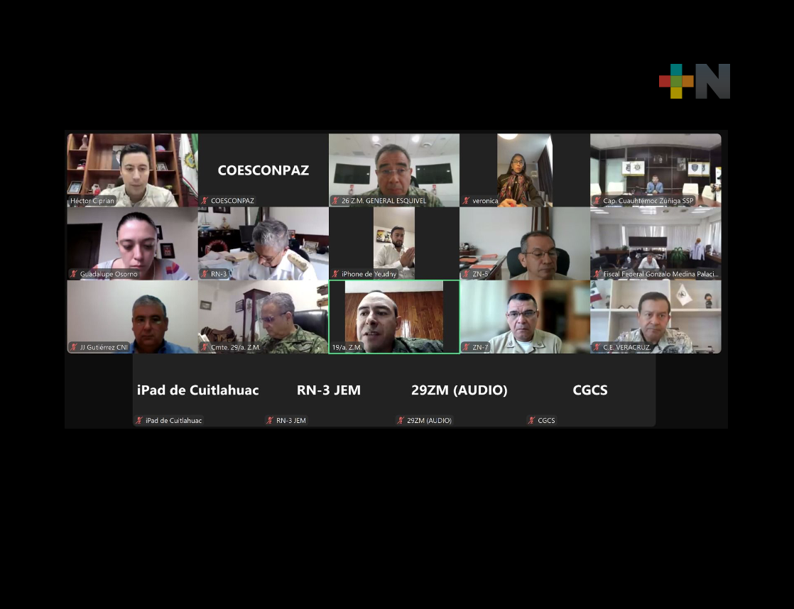 Mesa de Coesconpaz sesionó de manera virtual, este viernes en la entidad